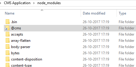 node_modules folder